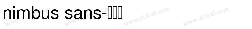 nimbus sans字体转换